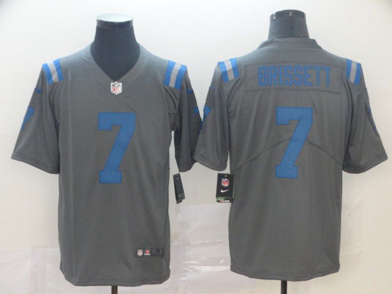 Men Indianapolis Colts #7 Brissett Grey Nike Limited city edition NFL Jersey->indianapolis colts->NFL Jersey